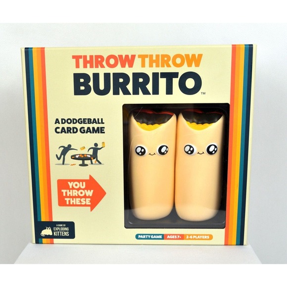 THROW THROW BURRITO Exploding Kittens A Dodgeball Card Party Game: 2-6 Players - Picture 1 of 3